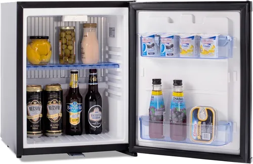 Miniatura 6 de Smad Mini Refrigerador con Cerradura de 1.0 pies cúbicos, Refrigerador para RV de 12V, 12V / 110V Súper Silencioso Refrigerador de 12V con Puerta