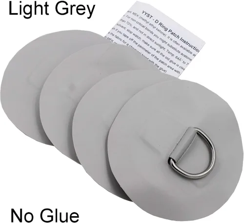 Miniatura 3 de YYST 4 almohadillas de anillo en D de acero inoxidable para bote inflable de PVC, balsa de barco, kayak, sin pegamento, instrucciones incluidas