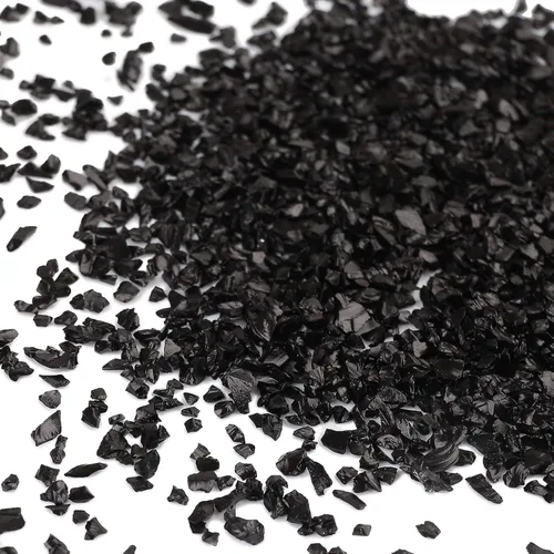 Miniatura 23 de Chips de vidrio triturado irregulares, 3.53 onzas de piedras metálicas gruesas con purpurina para arte de uñas, relleno de molde de resina