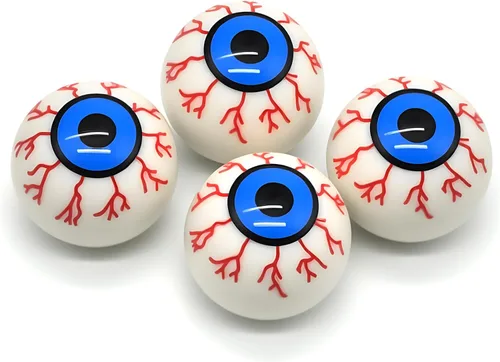 Miniatura 53 de 4 piezas tapas de vástago de válvula de neumático estilo bola 8, cubiertas universales de vástago de válvula de neumático con núcleo de cobre a