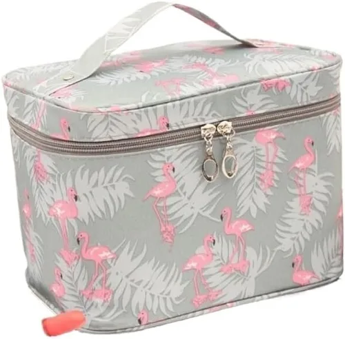 Miniatura 2 de Bolsa De Maquillaje Portátil Impermeable Para Mujer, Organizador De Artículos De Tocador De Alta Capacidad, Estuches De Cosméticos De