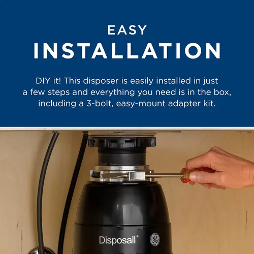 Miniatura 4 de General Electric GFC520V 1/2 hp Triturador de Desperdicios para Alimentos con Interruptor a Pared Negro