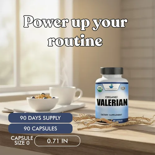 Miniatura 5 de American Standard Supplements Valeriana orgánica: vegana, sin gluten, sin OMG, 90 cápsulas, 90 porciones