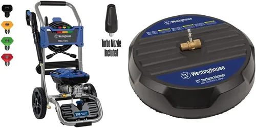 Westinghouse WPX2700e Lavadora a presión eléctrica, 2700 PSI y 1.76 GPM máximo y accesorio universal de limpieza de superficies de lavadora a