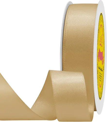 Miniatura 220 de Cinta de satén blanca antigua de doble cara de 1-1/2 pulgadas x 50 yardas, cinta de poliéster para envolver regalos, día de San Valentín, bodas