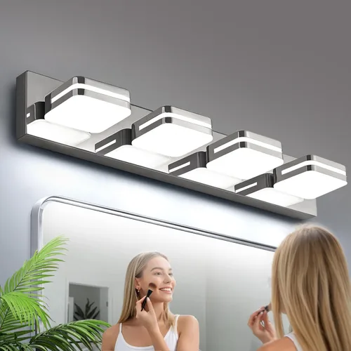 Miniatura 26 de Torondo Lámparas LED de tocador de baño con rotación de 360°, luces acrílicas para baño, modernos accesorios de iluminación de pared sobre espejo