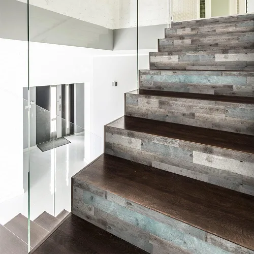Miniatura 9 de funlife 14 tiras de calcomanías para elevadores de escaleras, vinilo para despegar y pegar, calcomanías decorativas para escaleras, 39.37 x 7.09