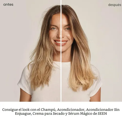 Miniatura 4 de SEEN Acondicionador sin enjuague, sin fragancia - Acondicionador para el cabello sin enjuague y protector térmico en aerosol - Desenreda e hidrata