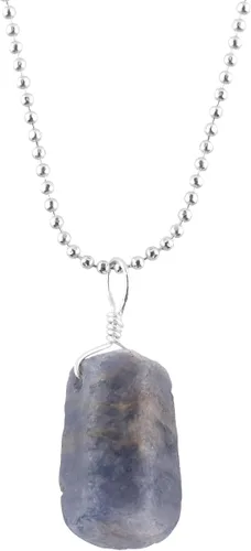Miniatura 16 de Collar con colgante de gemas naturales, piedras en bruto, chapado en plata, cristales sanadores de chakras, hecho a mano, boda, cumpleaños