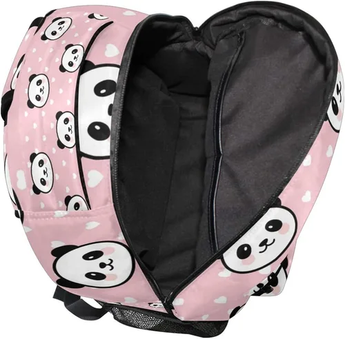 Miniatura 20 de ATTX Linda mochila con diseño de panda para niños y niñas, Panda-h, Ciclismo