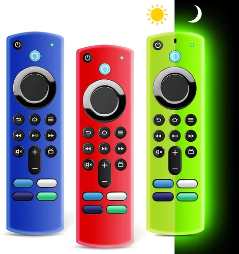 ONEBOM Firestick - Funda protectora para control remoto de 3ª generación con Alexa Voice Remote 4K, funda protectora de silicona antideslizante a