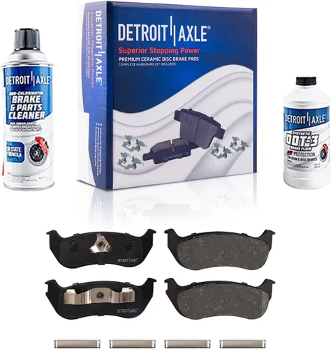 Miniatura 97 de Detroit Axle - Pastillas de freno traseras para Mercedes-Benz C230 C240 C280 C320 C350 CLK320 CLK350 CLK430 E300 E320 E420 E430 SLK350, pastillas