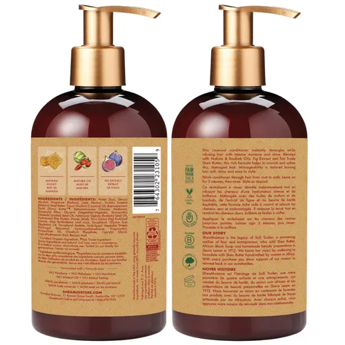 Miniatura 2 de SheaMoisture Acondicionador de miel de manuka y aceite de mafura con extracto de higo y aceite de baobab, hidrata y repone, productos