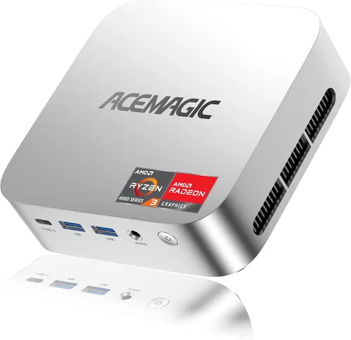 Miniatura 10 de ACEMAGIC V1 Mini PC, 16 GB DDR4 RAM 256 GB SSD Mini computadoras, Twin Lake N150 (Beat N97/N95) PC de escritorio pequeño, 4K Dual