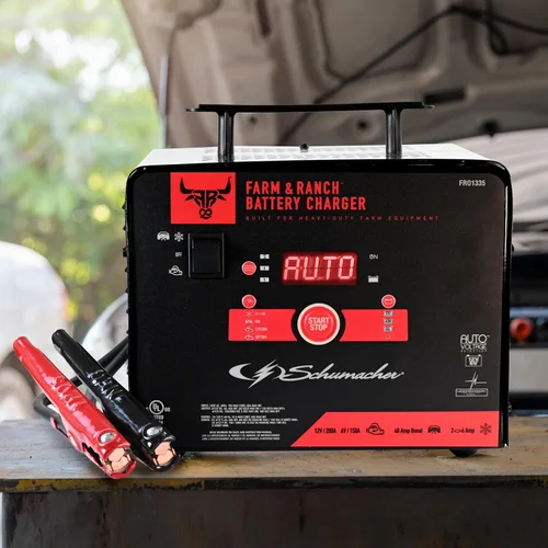 Miniatura 4 de Schumacher Electric Farm & Ranch Cargador de batería de coche de 6A y arrancador de motor de 200A, solución 4 en 1, mantenedor, impulso de 40A
