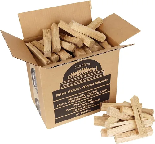 Mini horno de pizza de madera, troncos de leña de 6 pulgadas, divisiones de madera dura de roble blanco para hornos portátiles de pizza a leña,
