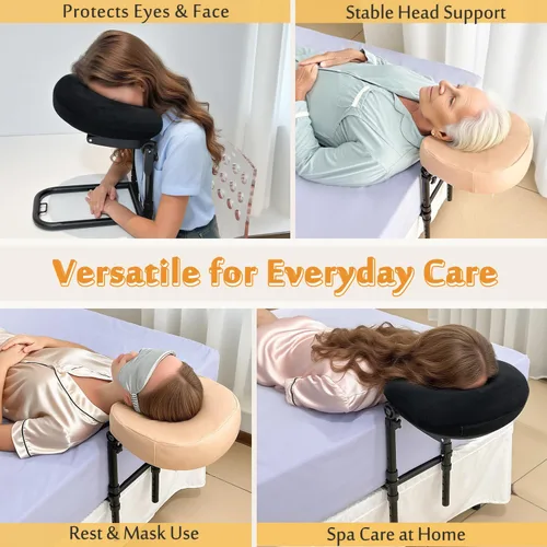 Miniatura 6 de AOSSA Reposacabezas de masaje para cama – Kit de masaje ajustable en la parte superior del colchón con cojín de cara hacia abajo, spa en casa