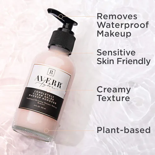 Miniatura 5 de Averr Aglow Removedor de maquillaje Gelée completamente transparente, cuidado facial, mejora el colágeno, calma la piel, limpiador facial natural a
