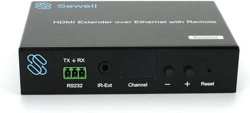 Miniatura 2 de Sewell Receptor HD-Link HL21, HDMI, IR y RS232 sobre cat5e/6, matriz TCP/IP, 390 pies.