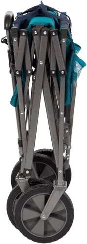 Miniatura 4 de MacSports Carritos de Dos Pisos Resistentes Plegables para Exteriores Carrito Plegable Portátil Ligero Carrito Utilitario, Carrito Deportivo Todo