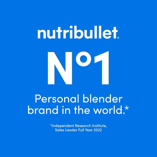 Miniatura 7 de nutribullet Licuadora portátil, inalámbrica, recipiente de 20 onzas, licuadora personal, USB-C recargable, morado claro, NBPB50100LP Púrpura claro