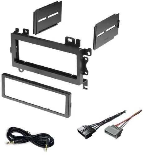 Kit de tablero estéreo para automóvil y arnés de cables para instalar una nueva radio DIN individual para Jeep Cherokee 1997-2001, Jeep Grand