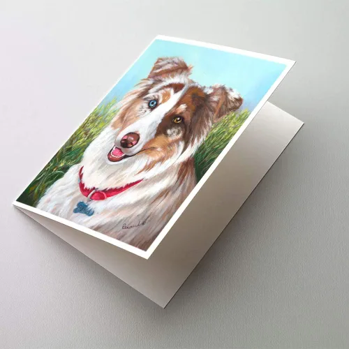 Miniatura 168 de Caroline's Treasures PPP3013GCA7P - Tarjetas de felicitación y sobres para mascotas de Basset Hound Teacher, paquete de 8 tarjetas en blanco