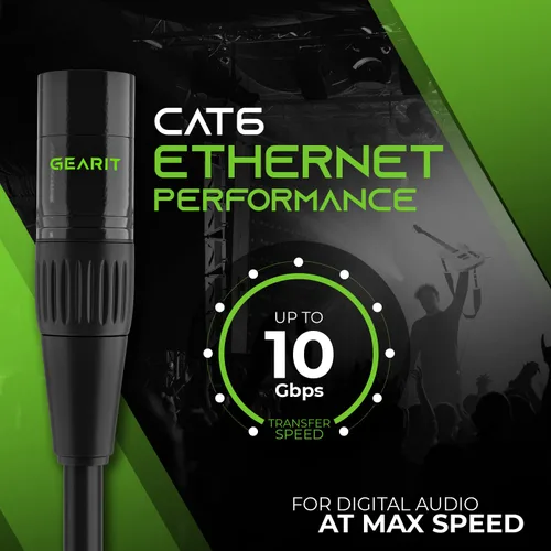 Miniatura 3 de GEARit Cable compatible con EtherCon de 30 pies y serpiente de 4 canales