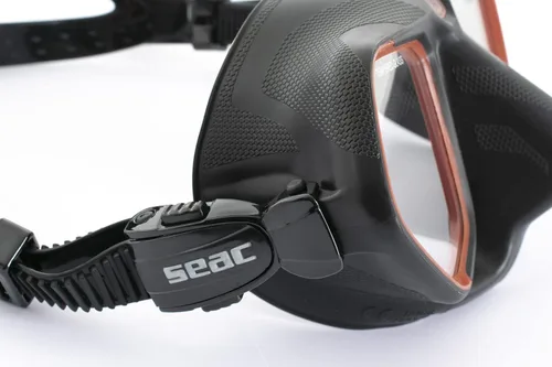 Miniatura 5 de Seac Raptor, máscara de bajo volumen para apnea y pesca submarina, Rojo