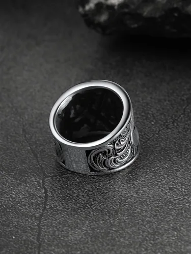 Miniatura 8 de FaithHeart Anillos de sello masónico para hombres, joyería masónica de acero inoxidable, anillo de pulgar punk con embalaje delicado