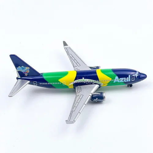 Miniatura 5 de AVIAMUSE Modelo de avión, modelo de avión azul avión adecuado para colección y Navidad, regalos de cumpleaños