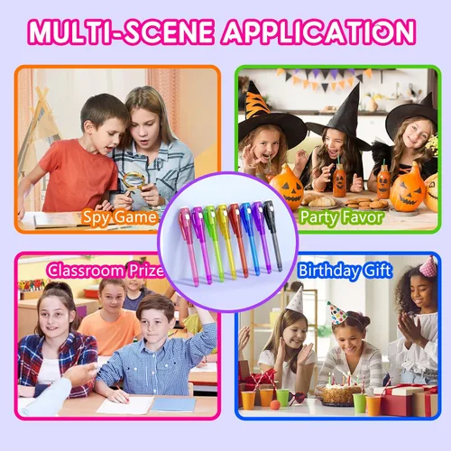 Miniatura 6 de Juego de Tinta Invisible Espía para Niños, Juguetes de Regalo de Fiesta para Niñas y Niños, Marcadores Mágicos para Niñas y Niños, Diversión al Aire