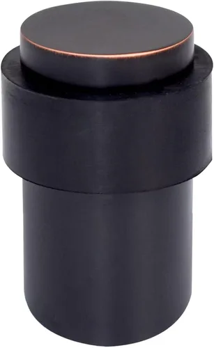 Miniatura 10 de KHTUMEWARE Paquete de 6 topes de puerta de piso de 1-1/2 pulgadas, tope de puerta negro mate, protector de pared para puerta comercial, cuña