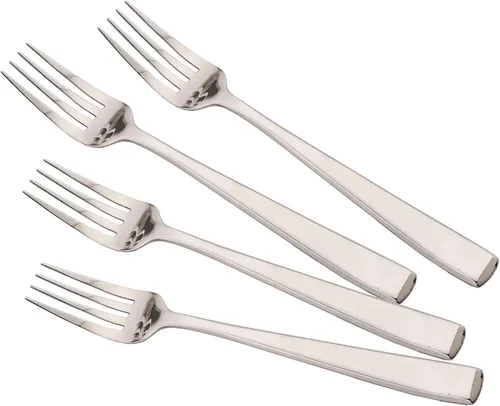 Miniatura 13 de JASHII Juego de 4 cuchillos de mesa, de acero inoxidable de 9.05 pulgadas, chapado en titanio, plateado brillante, cuchillos de mantequilla pulida