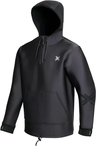 Mystic Watersports - Surf Kitesurf & Windsurf Mens The One Sweat 0.157 in Neopreno Wetsuit Hoodie - Gris Oscuro