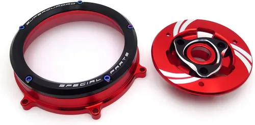 Miniatura 8 de Elegante cubierta transparente de embrague de carreras y retención de resorte compatible con Ducati 1199 1299 959 Panigale R/S 2012-2016