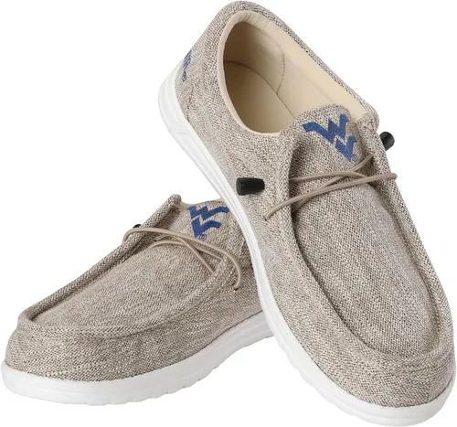 Miniatura 24 de FOCO Men's NCAA College Team Logo Lightweight Loafers Lace Up Cotton Knit Shoes