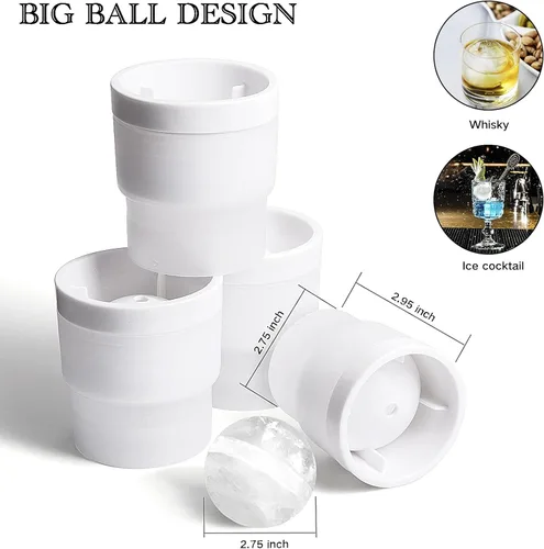 Miniatura 3 de Vasos de whisky con 4 moldes para bolas de hielo y una caja de lujo, vasos de whisky antiguos, regalos para papá de hija, hijo, niños, mejor whisky