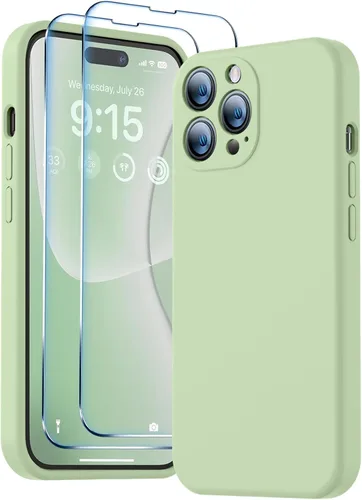 Miniatura 56 de BossKiss Funda compatible con iPhone 13 Pro, silicona de alta calidad mejorada [protección de cámara] [2 protectores de pantalla]