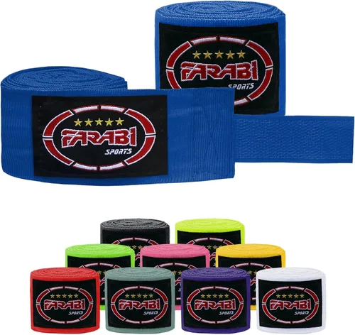 Miniatura 12 de FARABI - Vendas de mano de boxeo para niños, 8.2 ft, vendas de mano junior, envolturas de mano para boxeo, Muay Thai, MMA Boxeo, vendas de mano