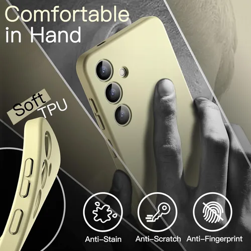 Miniatura 6 de JETech Funda delgada para Samsung Galaxy S24 5G, protección completa de la lente de la cámara, cubierta protectora de TPU suave y delgada