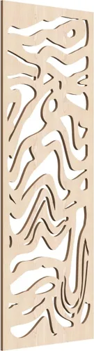 Miniatura 105 de 9 3/8"W x 24 3/8"H x 1/4"T Northfield Decorativos Paneles de Pared de Madera Calado, Abedul