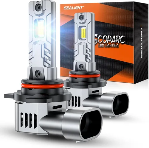 Miniatura 13 de SEALIGHT Bombillas antiniebla H1, 70,000 lm súper brillo 1:1 tamaño mini, luces antiniebla blancas frías de 6500 K, 3 minutos de iluminación