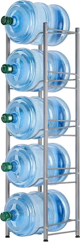 Miniatura 10 de LIANTRAL Estante enfriador de agua, soporte para jarra de agua de 5 galones, estante de almacenamiento para botellas de agua, soporte para botella