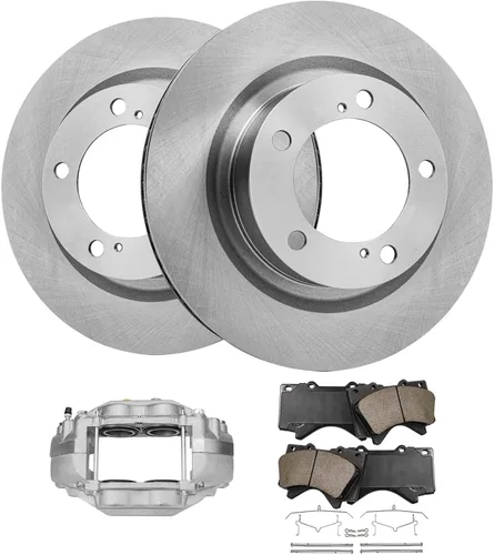 Miniatura 38 de Detroit Axle - Rotores de freno para Jeep Compass 2015-2022 Renegade 2016-2022 Fiat 500X 2016-2022, 2018, 2019, 2020, 2021. Reemplazo de rotores