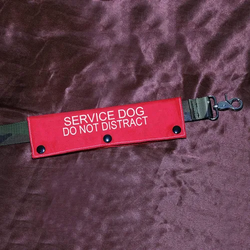 Miniatura 3 de Funda de correa para perro de servicio, no distraiga, etiqueta de parche de identificación de alerta, regalo para mascotas