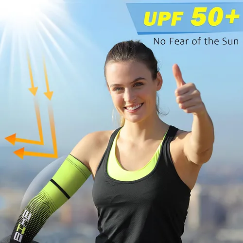 Miniatura 35 de beister Mangas de compresión de enfriamiento con protección solar UV para hombres y mujeres ciclismo