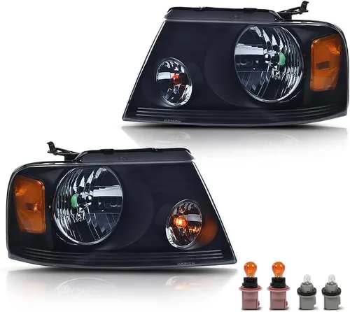Miniatura 31 de CNNELL Conjunto de faros delanteros compatible con Ford F150 Pickup 2004-2008/Lincoln Mark LT 2006-2008