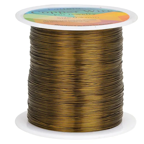 Miniatura 28 de Alambres de cobre resistentes al deslustre de 65.6 pies, alambre de cobre para electrocultura en jardinería, alambre de cobre de calibre 16, cables