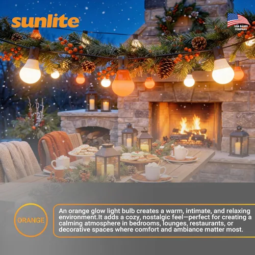Miniatura 7 de Sunlite A19/3W/O/LED - Foco LED de color A19, 3 W (equivalente a 25 W), base mediana E26, no regulable, certificación UL, 1 unidad (paquete de 1)
